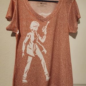 Litographs book vneck tshirt. Size XXL